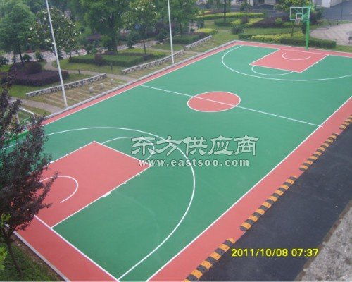 新余市姚圩镇硅PU球场篮球场地面造价信赖图片